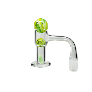 VAULT Quartz Terp Slurper Banger Set-Green and Yellow Wig Wag