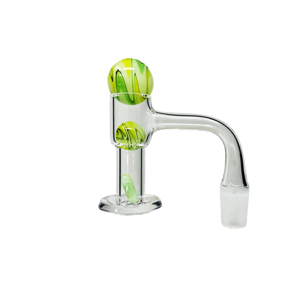 VAULT Quartz Terp Slurper Banger Set-Green and Yellow Wig Wag