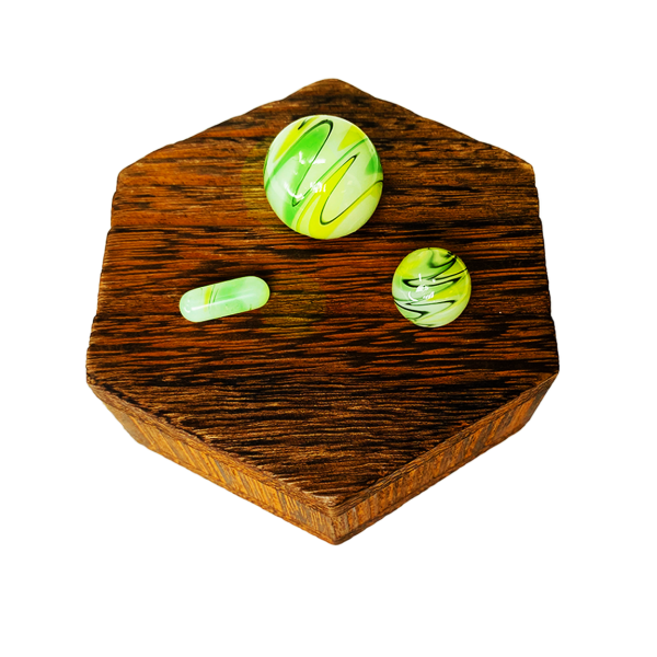 VAULT Quartz Terp Slurper Banger Set-Green and Yellow Wig Wag - Image 3