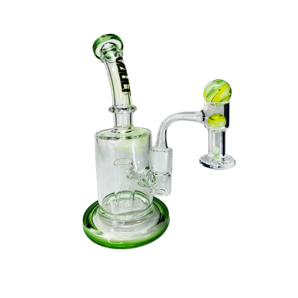 VAULT Quartz Terp Slurper Banger Set-Green and Yellow Wig Wag - Image 6