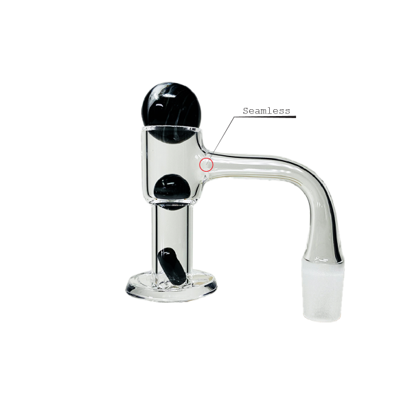 VAULT Quartz Terp Slurper Banger Set-Black with White Swirls - Image 2