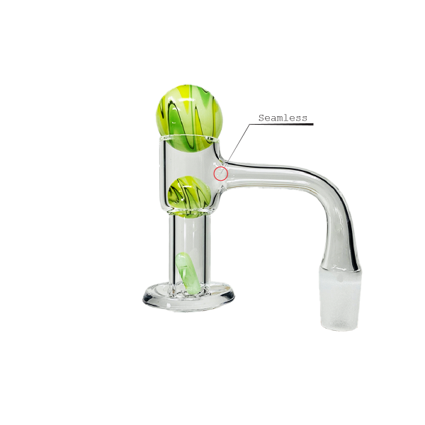 VAULT Quartz Terp Slurper Banger Set-Green and Yellow Wig Wag - Image 2