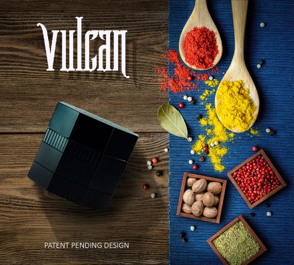 Vulcan 46mm Fully Magnetic 4pc Herb Grinder-Black - Image 7