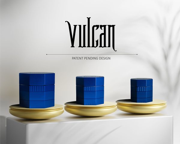 Vulcan 56mm Fully Magnetic 4pc Herb Grinder-Blue - Image 4