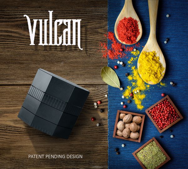 Vulcan 46mm Fully Magnetic 4pc Herb Grinder-Gun Metal - Image 7
