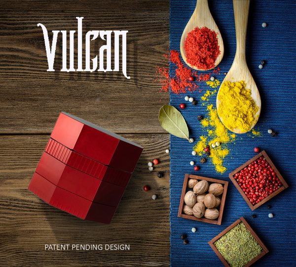Vulcan 56mm Fully Magnetic 4pc Herb Grinder-Red - Image 7