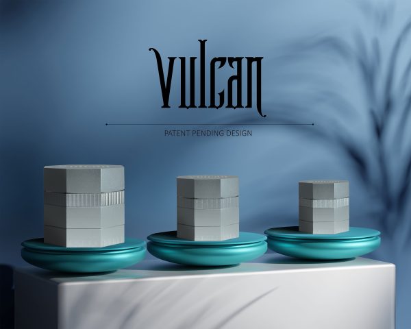 Vulcan 46mm Fully Magnetic 4pc Herb Grinder-Silver - Image 4
