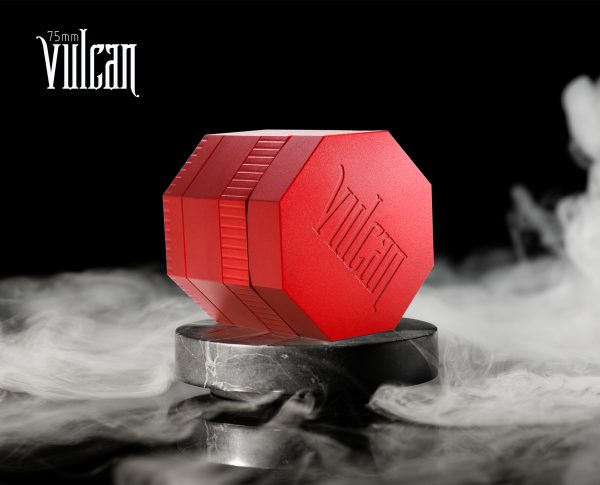 Vulcan 75mm Fully Magnetic 4pc Herb Grinder-Red